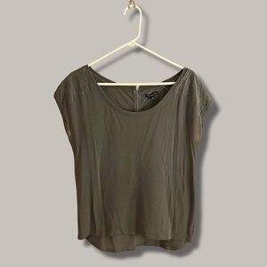 American Eagle Outfitters Dark Gray Short Sleeve Top